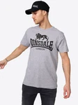 Lonsdale T-Shirt Logo Grau/Braun/Dunkelgrau
