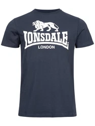 Lonsdale T-Shirt Logo Dunkelblau/Braun