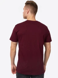 Lonsdale Herren T-Shirt Langsett Dunkelrot/Rot/Bordeaux/Lila/Braun