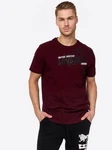 Lonsdale T-Shirt Walkley Dunkelrot/Bordeaux