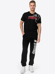 Lonsdale T-Shirt Walkley Braun/Schwarz/Rot