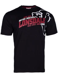 Lonsdale T-Shirt Walkley Braun/Schwarz/Rot