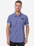Lonsdale Kurzarmhemd Buttoned BERNY Blau/Dunkelblau/Pastell/Hellblau