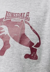 Lonsdale T-Shirt ENDMOOR Grau/Dunkelrot/Braun/Hellgrau/Rot