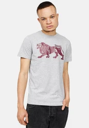 Lonsdale T-Shirt ENDMOOR Grau/Dunkelrot/Braun/Hellgrau/Rot
