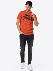 Lonsdale T-Shirt Gargrave Rot/Orange