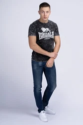 Lonsdale T-Shirt RIBIGILL Grau/Hellblau/Dunkelgrau