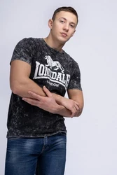 Lonsdale T-Shirt RIBIGILL Grau/Hellblau/Dunkelgrau