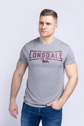 Lonsdale T-Shirt Nybster Dunkelgrau/Grau/Rot