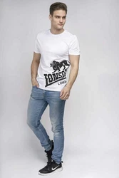 Lonsdale T-Shirt Lion DEREHAM Rot/Weiß/Rosa/Creme/Braun