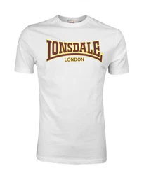 Lonsdale T-Shirt Classic Weiß/Rot/Beige/Gold