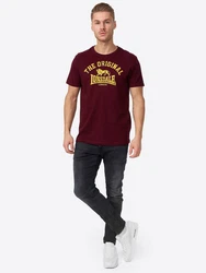 Lonsdale T-Shirt Original Dunkelrot/Bordeaux/Lila