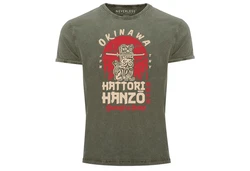 Neverless Print-Shirt Hattori Hanzo Sword and Sushi Okinawa Japan 