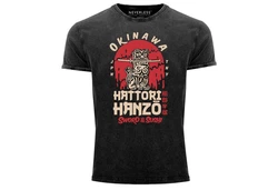 Neverless Print-Shirt Hattori Hanzo Sword and Sushi Okinawa Japan 