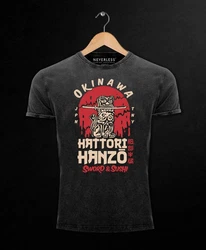 Neverless Print-Shirt Hattori Hanzo Sword and Sushi Okinawa Japan 