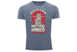 Neverless Print-Shirt Hattori Hanzo Sword and Sushi Okinawa Japan 