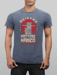 Neverless Print-Shirt Hattori Hanzo Sword and Sushi Okinawa Japan 