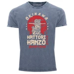 Neverless Print-Shirt Hattori Hanzo Sword and Sushi Okinawa Japan 