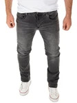 WOTEGA Herren Jeans Slim Fit Justin Dunkelgrau/Grau/Hellgrau