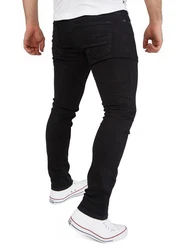 WOTEGA Herren Jeans Slim Fit Justin Schwarz