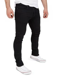 WOTEGA Herren Jeans Slim Fit Justin Schwarz