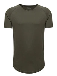 PITTMAN 3er Pack T-Shirt Herren Oversize Finn Rundhals-Ausschnitt Dunkelgrün/Khaki