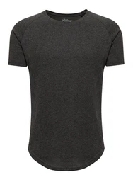 PITTMAN 3er Pack T-Shirt Herren Oversize Finn Rundhals-Ausschnitt Dunkelgrau/Grau