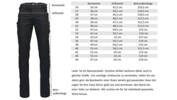 RICANO Lederhose NBK-101 Jeans Optik Schwarz/Dunkelrot