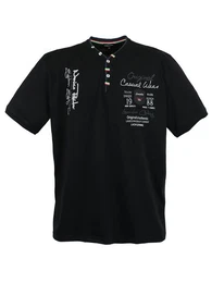 T-Shirt Herren T-Shirt LV-2042 (Schwarz, 3XL) Herrenshirt V-Ausschnitt
