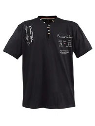 T-Shirt Herren T-Shirt LV-2042 (Anthrazit, 4XL) Herrenshirt V-Ausschnitt