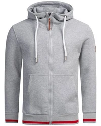 Alessandro Salvarini Sweatjacke ASRevellio Grau/Hellgrau