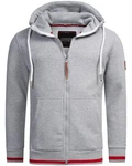 Alessandro Salvarini Sweatjacke ASRevellio Grau/Hellgrau