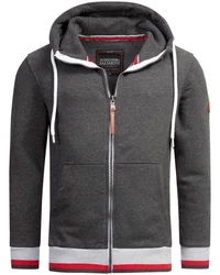 Alessandro Salvarini Sweatjacke ASRevellio Dunkelgrau/Grau/Hellgrau