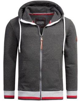 Alessandro Salvarini Sweatjacke ASRevellio Dunkelgrau/Grau/Hellgrau