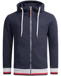 Alessandro Salvarini Sweatjacke ASRevellio Dunkelblau/Schwarz/Blau/Hellblau