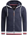Alessandro Salvarini Sweatjacke ASRevellio Dunkelblau/Schwarz/Blau/Hellblau