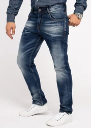 Indumentum Regular-fit Jeans IR-503 Stonewashed/Dunkelblau (IR-503)