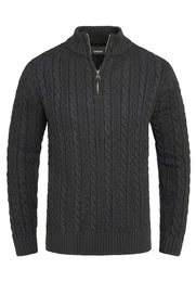 Strickpullover CRKILIS mit Zopfmuster