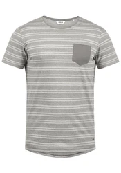 !Solid Rundhalsshirt SDFidel Hellgrau/Grau