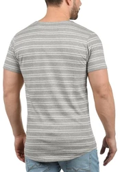 !Solid Rundhalsshirt SDFidel Hellgrau/Grau