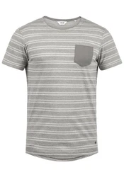 !Solid Rundhalsshirt SDFidel Hellgrau/Grau