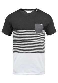 !Solid Malte Herren T-Shirt Kurzarm Shirt Mit Streifen Rundhals (SDMalte) Dark Grey Melange !Solid Malte Herren T-Shirt Kurzarm Shirt Mit Streifen Rundhals (SDMalte) Dark Grey Melange