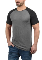 Solid Herren T-Shirt Kurzarm Shirt Mit Rundhalsausschnitt SDBastian 