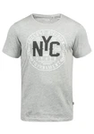 !Solid York Herren T-Shirt Kurzarm Shirt Mit Print Und Rundhalsausschnitt 