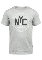 !Solid York Herren T-Shirt Kurzarm Shirt Mit Print Und Rundhalsausschnitt 