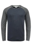Solid Rundhalsshirt SDBastien Longsleeve Dunkelblau/Grau/Dunkelgrau