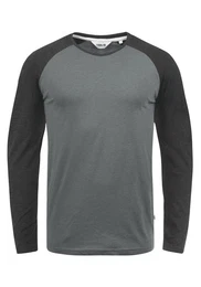 !Solid Rundhalsshirt SDBastien Longsleeve im Baseball-Look