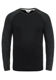 !Solid Rundhalsshirt SDBastien Longsleeve im Baseball-Look