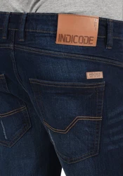 Indicode Jeansshorts IDQuentin im 5-Pocket-Stil Hellblau/Dunkelblau/Blau