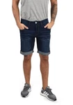 Indicode Jeansshorts IDQuentin im 5-Pocket-Stil Hellblau/Dunkelblau/Blau